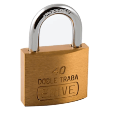 Candado Prive Bronce 40