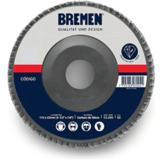 Disco Flap 115" - P/Vidrio Grano - Bremen Silicio